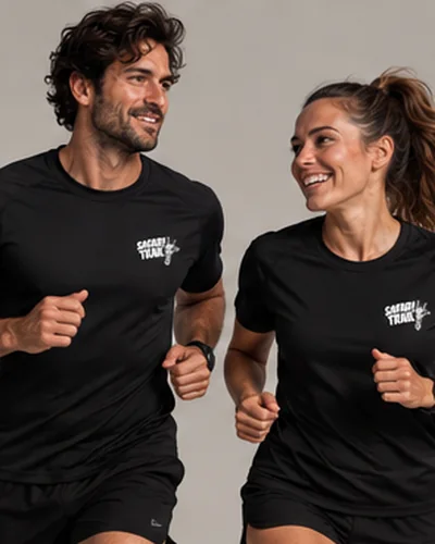 Twee lopers in het shirt